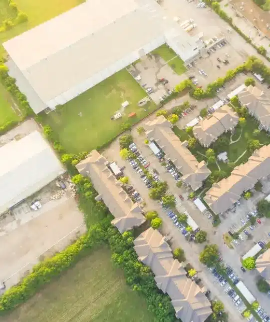 Aerial-view-apartment-building-complex